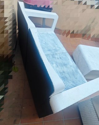 CONJUNTO SOFÁ Y SILLAS TERRAZA