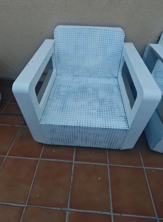 CONJUNTO SOFÁ Y SILLAS TERRAZA