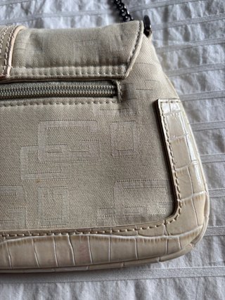 Bolso Guess Vintage y2k Beige Cadena