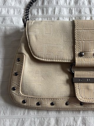 Bolso Guess Vintage y2k Beige Cadena
