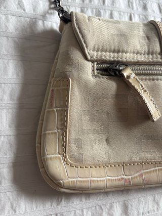 Bolso Guess Vintage y2k Beige Cadena