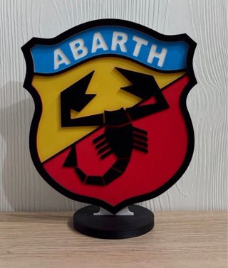 Escudo Abarth 3D Vintage