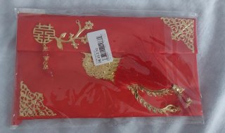 Cartera Roja y Dorada