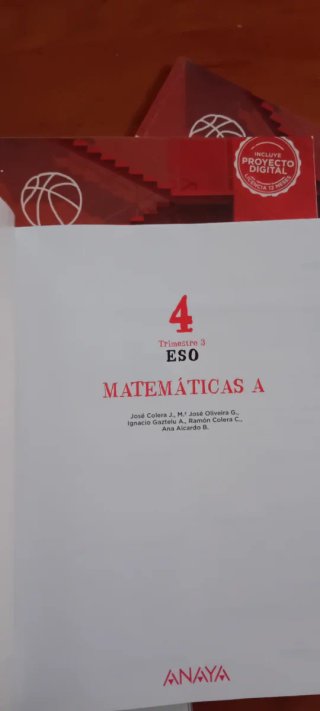 Matemáticas A.4 de ESO