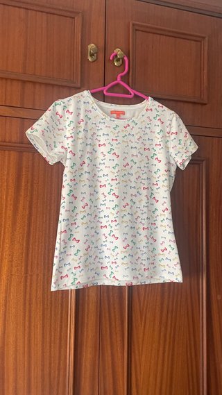 Camiseta Precchio Algodón Lazos Talla XL