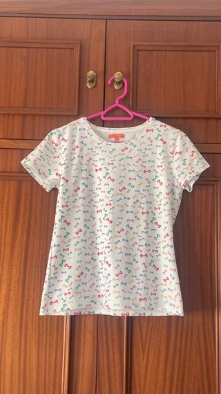 Camiseta Precchio Algodón Lazos Talla XL