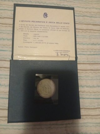 Moneta 500 Lire L'Istituto Poligrafico