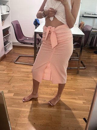 Falda Mango cuadros talla S