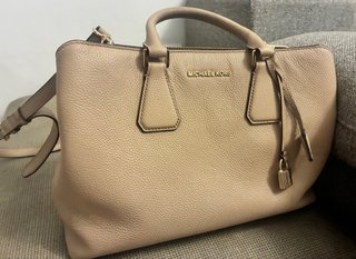 Bolso Michael Kors Beige Dorado