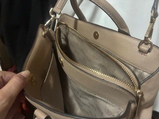 Bolso Michael Kors Beige Dorado