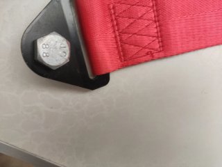 Cincha de remolque Sparco roja