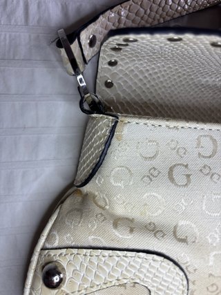 Bolso Guess Vintage y2k Beige y Plateado