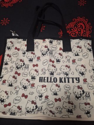 Bolso Hello Kitty Blanco y Negro