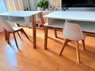 Conjunto 2 escritorios infantiles + 2 sillas