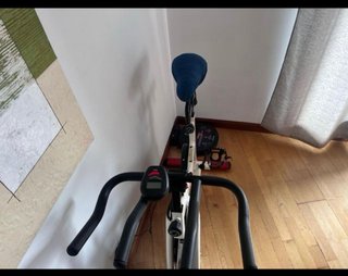 Bicicleta Spinning Bodytone Bianca e Rossa