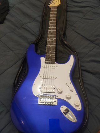 Guitarra Eléctrica Azul