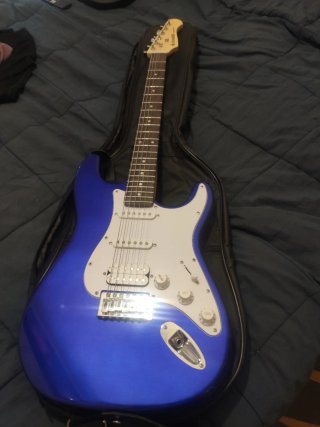 Guitarra Eléctrica Azul