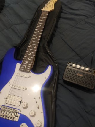 Guitarra Eléctrica Azul