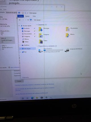Portátil HP i7