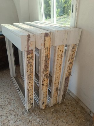 12 Ventanas PVC correderas blancas