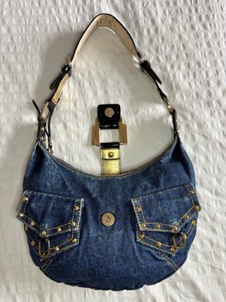 Bolso Guess Vintage denim y2k Azul y Dorado