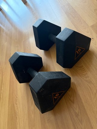 Mancuernas 15 Kg (1 unidades) 15 kilos total.