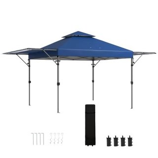 Outsunny Gazebo Pieghevole 5x3m con Altezza Regola