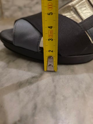 Sandali slingback pelle e raso