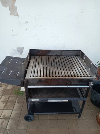 Barbacoa 60 cm metal acero inoxidable