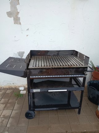 Barbacoa 60 cm metal acero inoxidable