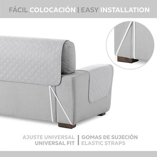 Funda Sofá Malu 3 Plazas Gris Claro