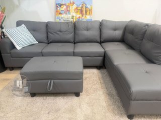 Nuevo sofa rinconera familiar con puff y arcon
