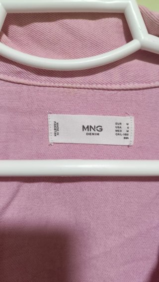 Casaca tejana rosa Mango Talla M