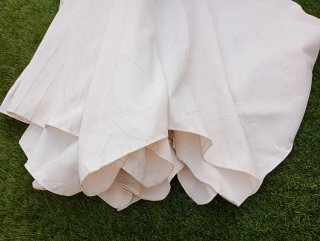 Sombrilla de terraza blanco roto