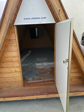 Cenador Cabaña Madera y Cristal