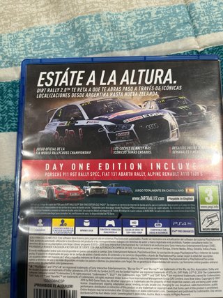 Juego PS4 Dirt Rally 2.0 Day One Edition