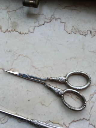 Antico set manicure in argento