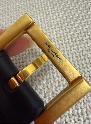 Cintura Saint Laurent YSL Oro Nero, misura 100cm
