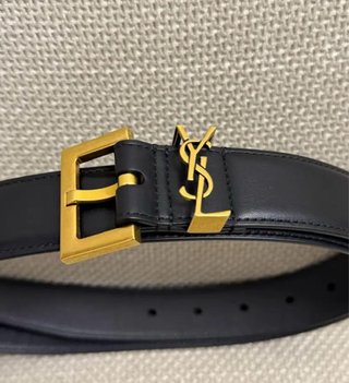 Cintura Saint Laurent YSL Oro Nero, misura 100cm