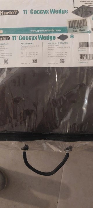 Cojín Ortopédico Coxis/Espalda Negro/Gris