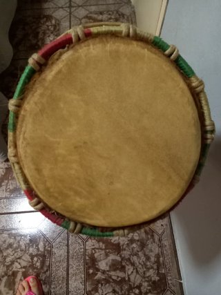 Tambor artesanal de pita