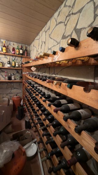 Botellero de madera maciza para vinos