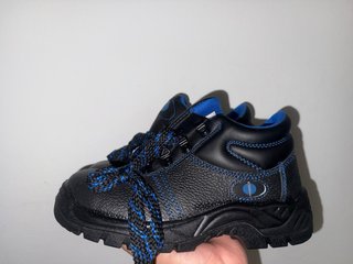 Zapatos de seguridad negros y azules Talla 38