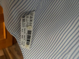 Camisa de rayas hombre azul y blanco