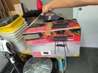 Barbacoa Eléctrica Grill Meister con Soporte