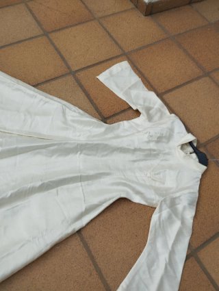 Vestido Novia Vintage Seda Blanco