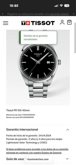 Tissot PR100 Reloj Negro y Plateado