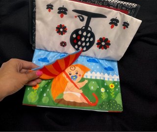 Espejo Tummy Time para Bebés + Libro Sensorial + M