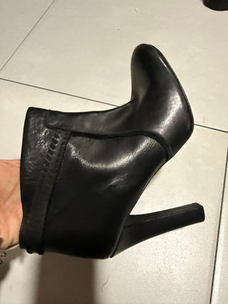 Botines Massimo Dutti Piel Negro Talla 39