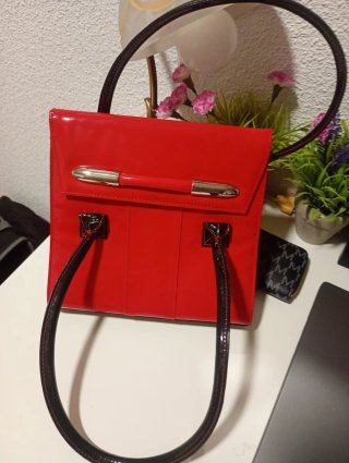 Bolso Frangi Rojo y Negro Pequeño